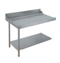 Table Entrée et Sortie en Angle Lave-Vaisselle à Capot Paniers 600 x 500 - Accrochage Gauche - L 1200 mm - Elettrobar
