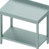 Table Inox avec Etagère & Dosseret - Gamme 600 - Stalgast