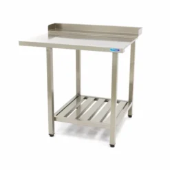 Table Lave-Vaisselle - 70 x 75 cm - Droite - avec Dosseret + Étagère - Maxima