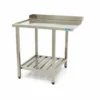 Table Lave-Vaisselle - 120 x 75 cm - Gauche - avec Dosseret + Étagère - Maxima
