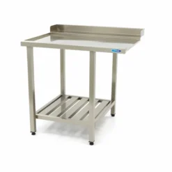 Table Lave-Vaisselle - 70 x 75 cm - Gauche - avec Dosseret + Étagère - Maxima