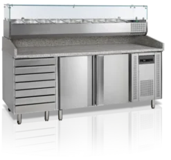 Table à Pizza avec Module pour Garniture PT1310 + VK38-200 - TEFCOLD