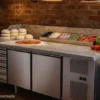 Table à Pizza 2 Portes & 6 Tiroirs - Dessus Granit - 210 L - Sofraca