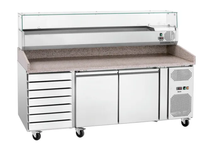 Table à pizza réfrigérée granit G-S7T2 / -2 °C à 8 °C - Bartscher