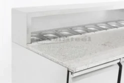 Table Pizza Réfrigérée 3 portes pour 8 GN 1/6 - Combisteel