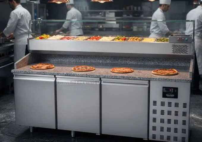 Table Pizza Réfrigérée 3 portes série 800 - Combisteel