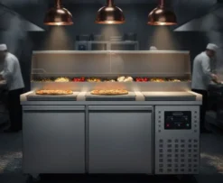 Table Pizza Réfrigérée Professionnelle - 2 Portes - Combisteel