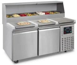 Table Pizza Réfrigérée Professionnelle - 2 Portes - Combisteel