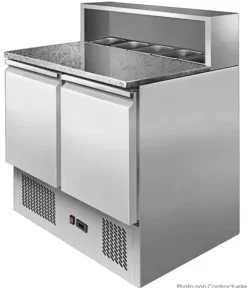 Table Pizza Réfrigérée - Saladette intégrée 5 bacs GN 1/6 - Atosa