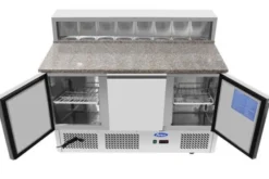Table Pizza Réfrigérée tout Inox - 7 bacs GN 1/6 - Atosa