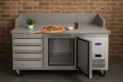 Table Pizza Réfrigérée Tropicalisée - 1 porte 7 tiroirs à pâtons - Atosa