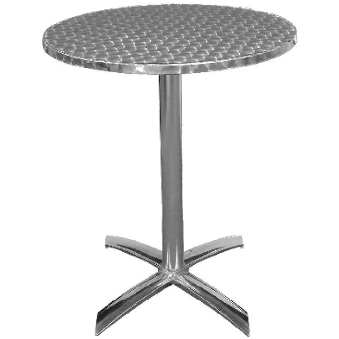 Table à Plateau Basculant - Inox - Ø600 - Bolero