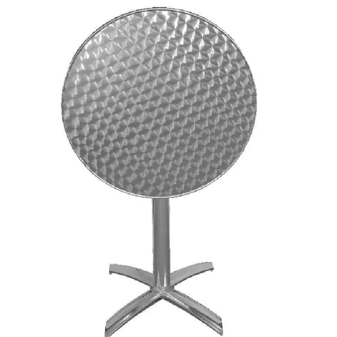 Table à Plateau Basculant - Inox - Ø600 - Bolero