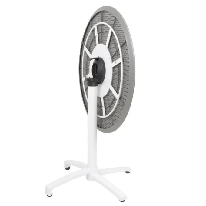 Table Pliante en Polypropylène Ø 800 mm Gris Foncé - Bolero