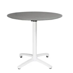 Table Pliante en Polypropylène Ø 800 mm Gris Foncé - Bolero