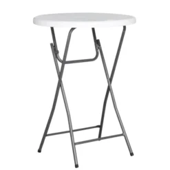 Table Pliante Mange Debout Ronde Hdpe Nimes Ø80X110 - Ligne CHR