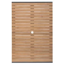 Table Rectangulaire - Acier & Acacia - 1200 mm - Bolero