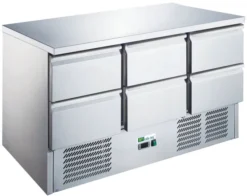 Table Réfrigérée Inox Série Star 700 avec 6 Tiroirs GN 1/1 - AFI Collin Lucy