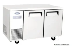Table Réfrigérée Négative Compacte 2 Portes avec Dosseret - 270 à 370 L - Atosa
