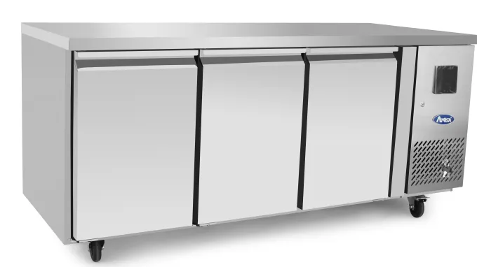 Table Réfrigérée Négative Inox 3 Portes - Profondeur 600 - Atosa