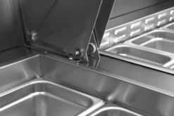 Table Réfrigérée à Pizzas Inox 1 Porte pour 6 Bacs GN 1/3 - Atosa