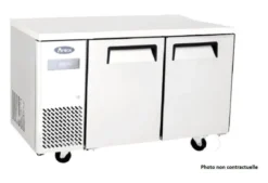 Table Réfrigérée Positive Compacte 2 Portes avec Dosseret - 270 à 370 L - Atosa