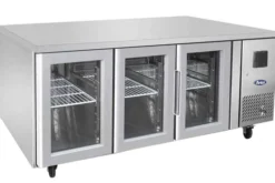 Table Réfrigérée Positive GN 1/1 de 3 Portes Vitrées - 420 L - Atosa