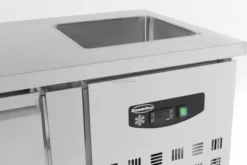 Table réfrigérée positive- Inox 3 portes GN1/1 avec évier - Combisteel