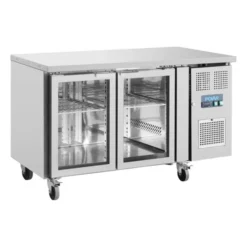 Table Réfrigérée Positive 2 Portes Vitrées 205L Série U - Polar