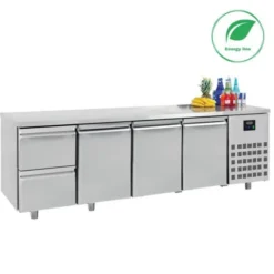Table Réfrigérée Positive 3 Portes 2 Tiroirs Gamme 700 - Energy Line - Combisteel