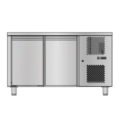 Table Réfrigérée Positive 2 Portes - Avec Dosseret - 210 L - Sofraca