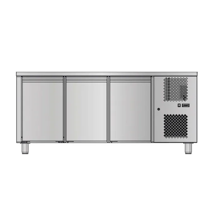 Table Réfrigérée Positive 3 Portes - Sans Dosseret - 315 L - Sofraca