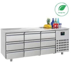Table Réfrigérée Positive 9 Tiroirs Gamme 700 - Energy Line - Combisteel