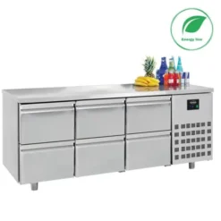 Table Réfrigérée Positive 6 Tiroirs Gamme 700 - L 1865 mm - Energy Line - Combisteel