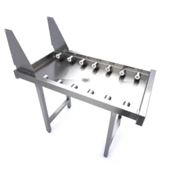 Table à Rouleaux Droits Inox - pour Convoyeur à Paniers Lave-Vaisselle - Maxima