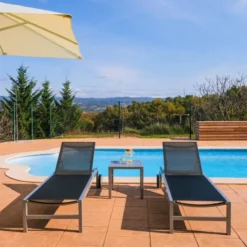 Table Terrasse Auxiliaire CUBIC 50x50 cm Gris - Resol