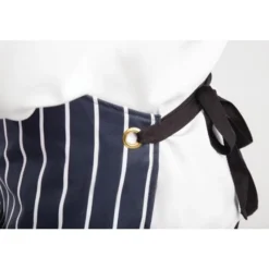 Tablier Bavette Avec Poche Whites Rayé Marine Et Blanc - Whites Chefs Clothing