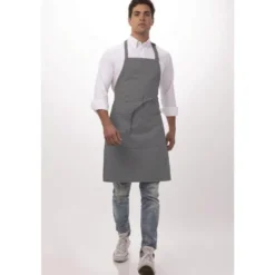 Tablier Bavette Chef Works Gris - Chef Works