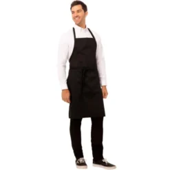 Tablier Bavette Chef Works Noir - Chef Works