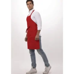 Tablier Bavette Chef Works Rouge - Chef Works