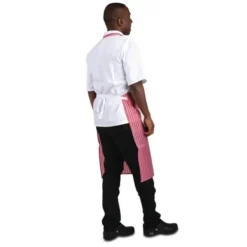 Tablier Bavette Déperlant Whites Rouge Et Blanc - Whites Chefs Clothing