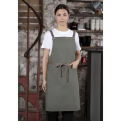 Tablier Bavette En Coton Southside Kaki - Southside