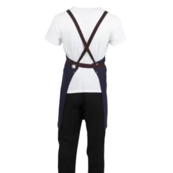 Tablier Bavette En Coton Southside Bleu Marine - Southside