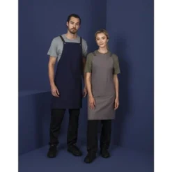 Tablier Bavette En Coton Southside Bleu Marine - Southside