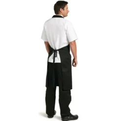 Tablier Bavette Polyester-Coton Noir XL - Whites Chefs Clothing