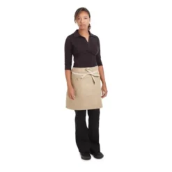 Tablier Serveur Court Chef Works Austin Denim Beige - Chef Works