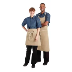 Tablier Serveur Court Chef Works Austin Denim Beige - Chef Works