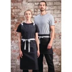 Tablier Serveur Court Denim Southside Noir 760 mm - Southside