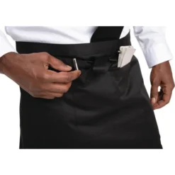 Tablier Serveur Court Whites Noir - Whites Chefs Clothing