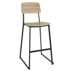 Tabourets Hauts d'Intérieur en Bois Beaufort - Lot de 2 - Bolero